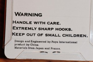 The warning on the back.