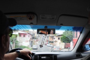 Riding around Manaus.  Wee!