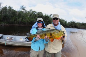 Posing with our old fish pal that Prato got off the sunken log.