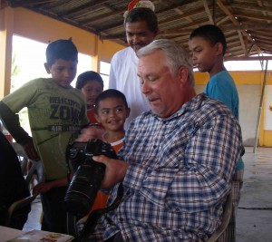 Mark with some of the Santa Maria residents.