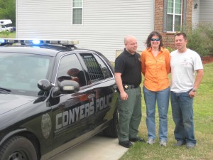 Arrest made for poking around bushes.