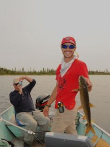 Arthur with his first lake trout.