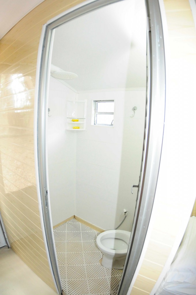 The cabin toilet.